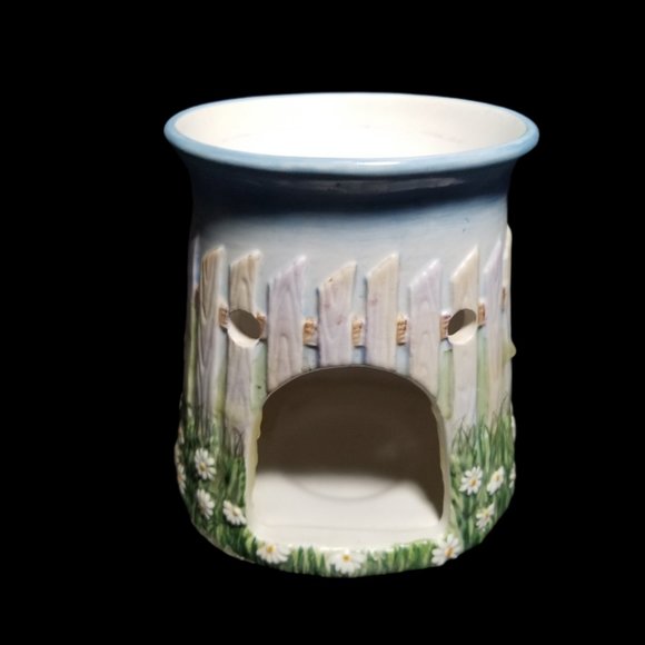 Yankee Candle Tarts Wax Melt Warmer Daisies Baskets Pickett Fence Sculpted - Picture 7 of 12